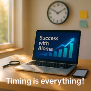 timing is success in online marketing